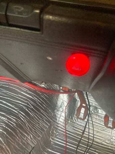 Customer photo review of Push Pull Hazard Switch 24mm Red