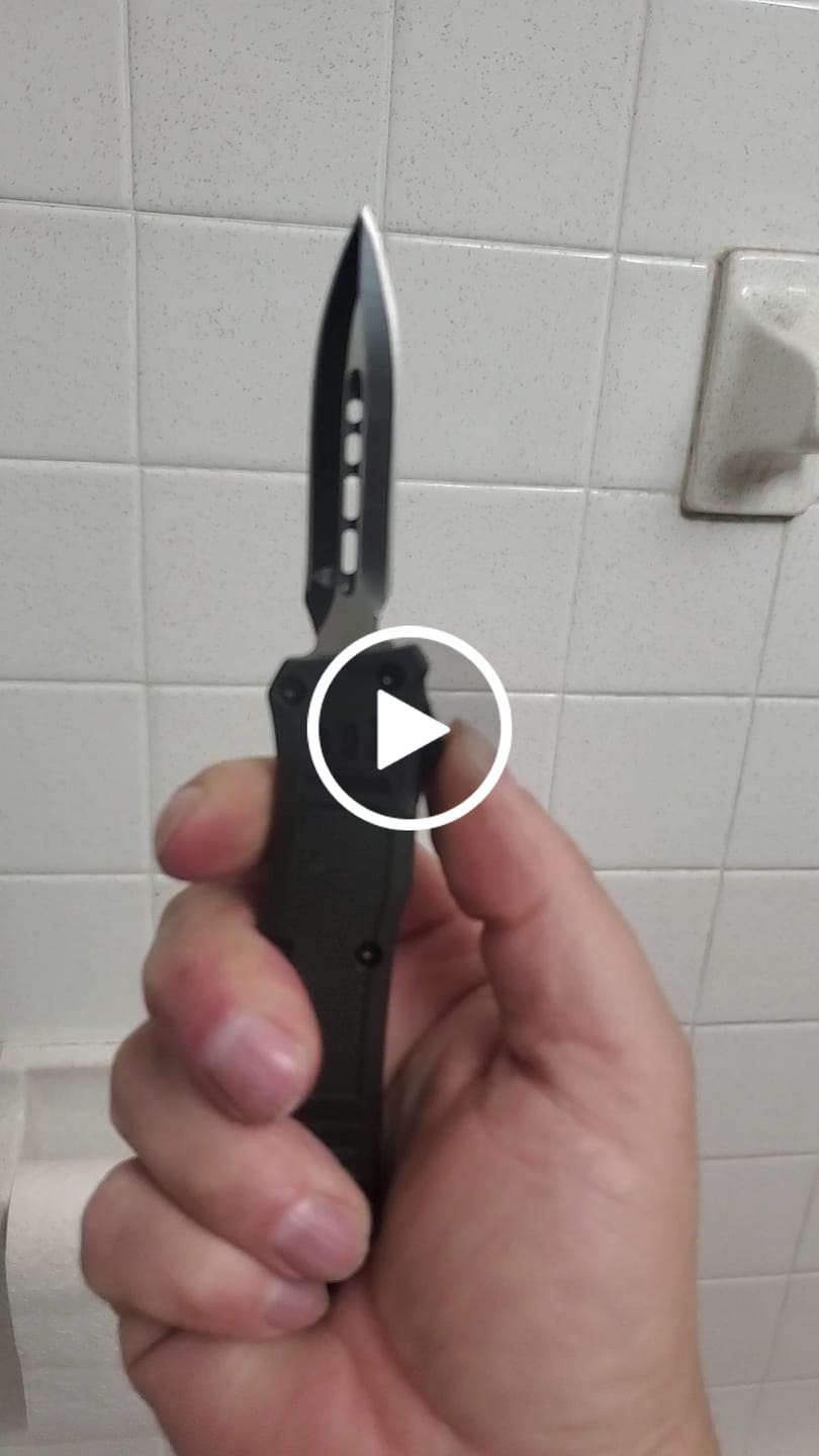 Customer video review of 50% OFF Small Black Phantom D/A OTF (Multiple Blade Styles Available)