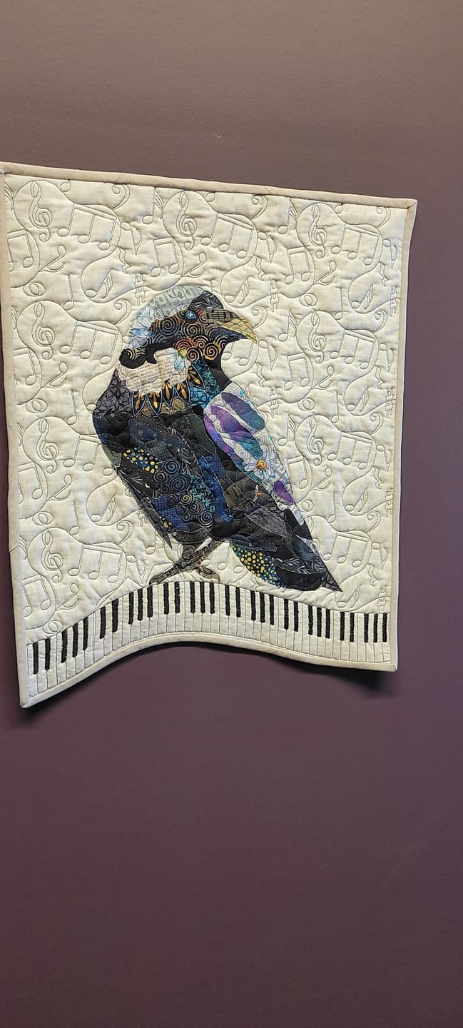 Customer photo review of BOOK: Take Flight~Fun with Textile Collage