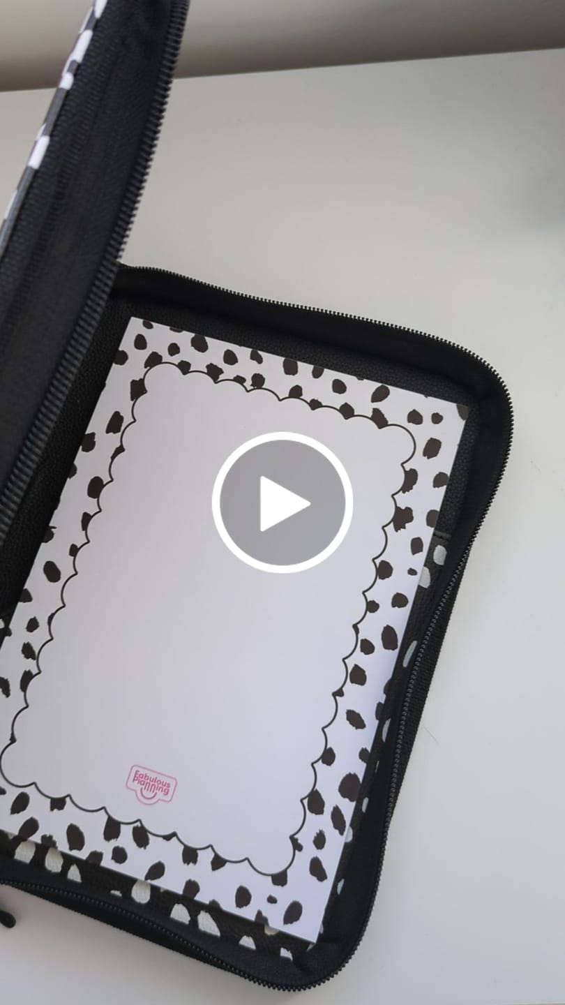 Customer video review of A5 Folio - Reverse Dalmatian