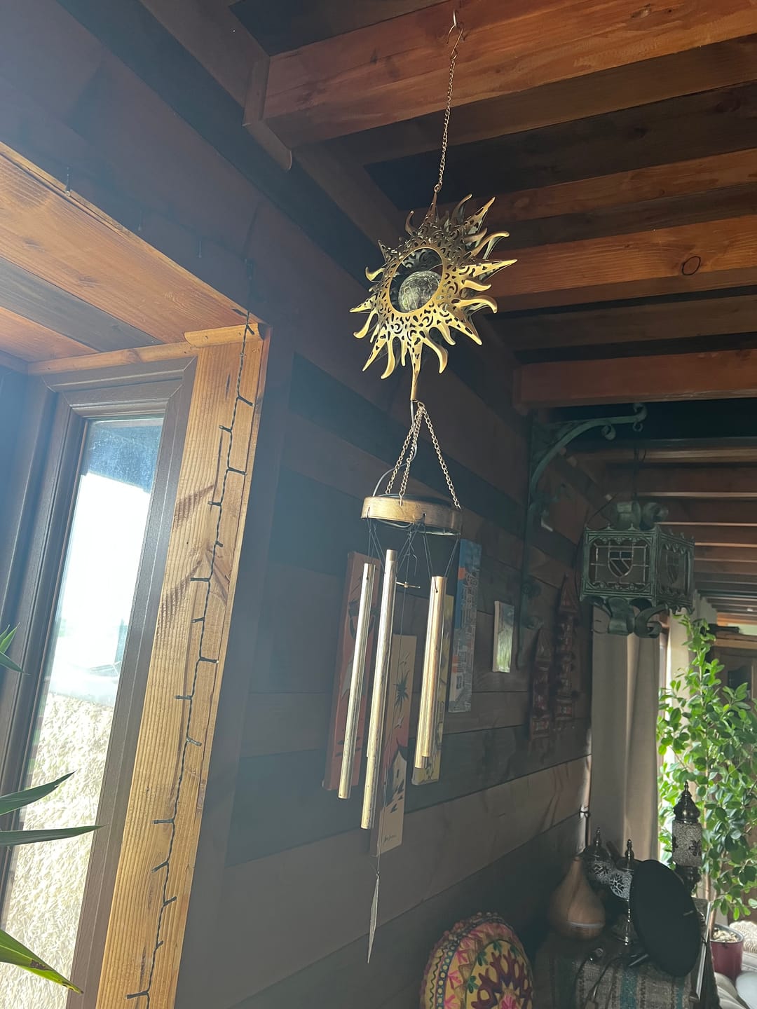 Customer photo review of Colgante de Viento Solar - Largo 1 m Inoxidable IP44 Luz Cálida