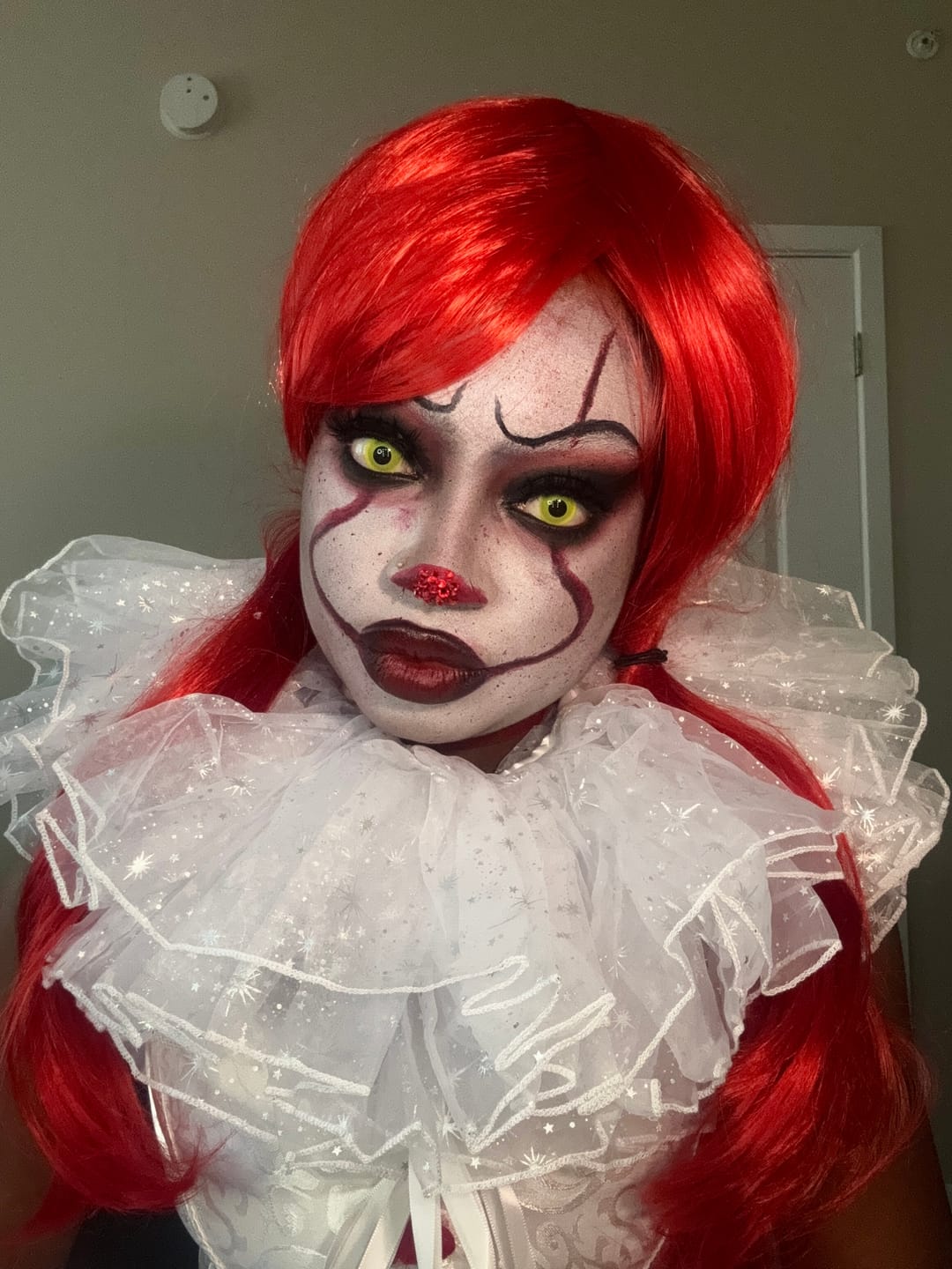 Customer photo review of Halloween Yellowout Coloured Contact Lenses