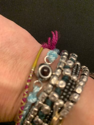 Customer photo review of Bracciale con foto personalizzato
