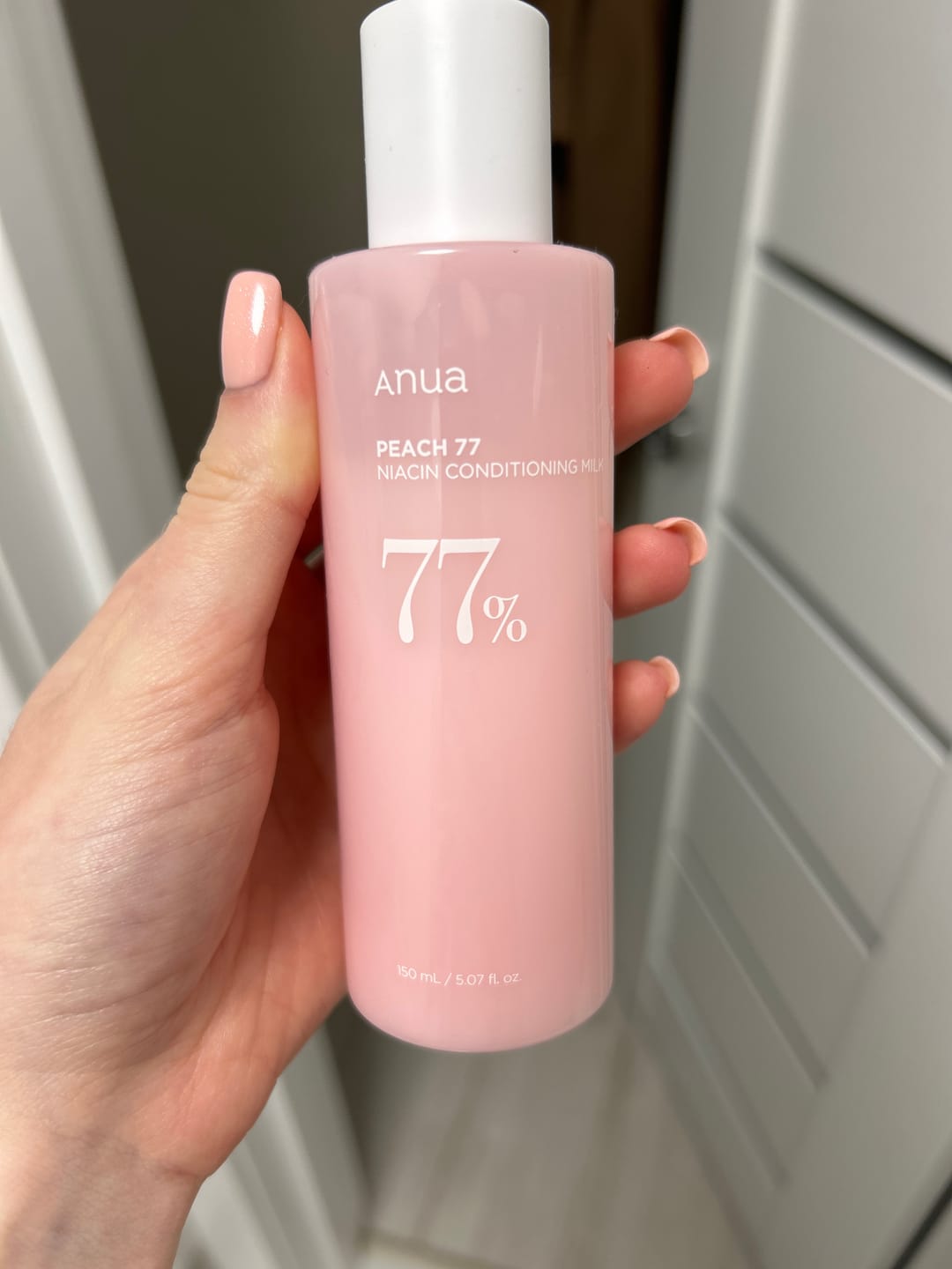 Customer photo review of Mitrinošs pieniņš sejai Anua Peach 77 Niacin Conditioning Milk