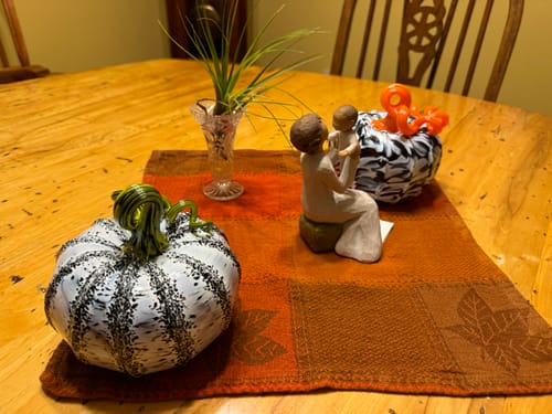Customer photo review of Beetlejuice! Beetlejuice! Squat Pumpkin