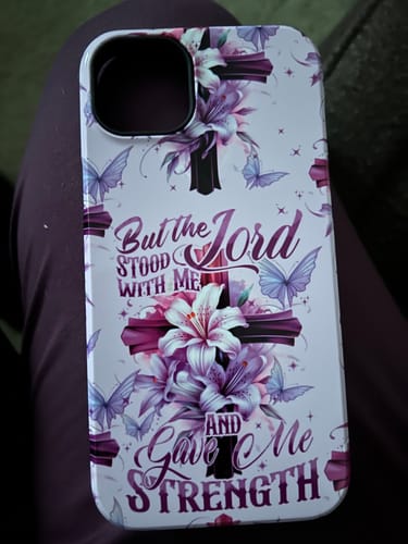 Customer photo review of Lord Stood With Me Phone Case - Tytd1008235