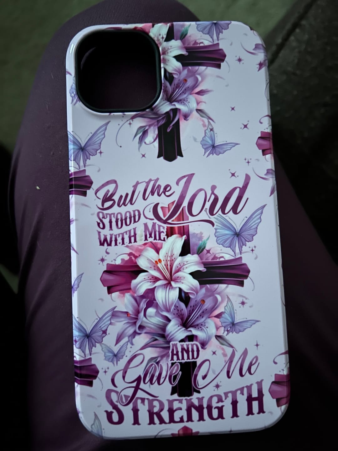 Customer photo review of Lord Stood With Me Phone Case - Tytd1008235