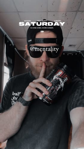 Customer photo review of MENTALITY Pre-Workout - Strawberry Gush