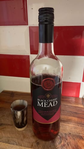 Customer photo review of Black Cherry Mead - Lyme Bay
