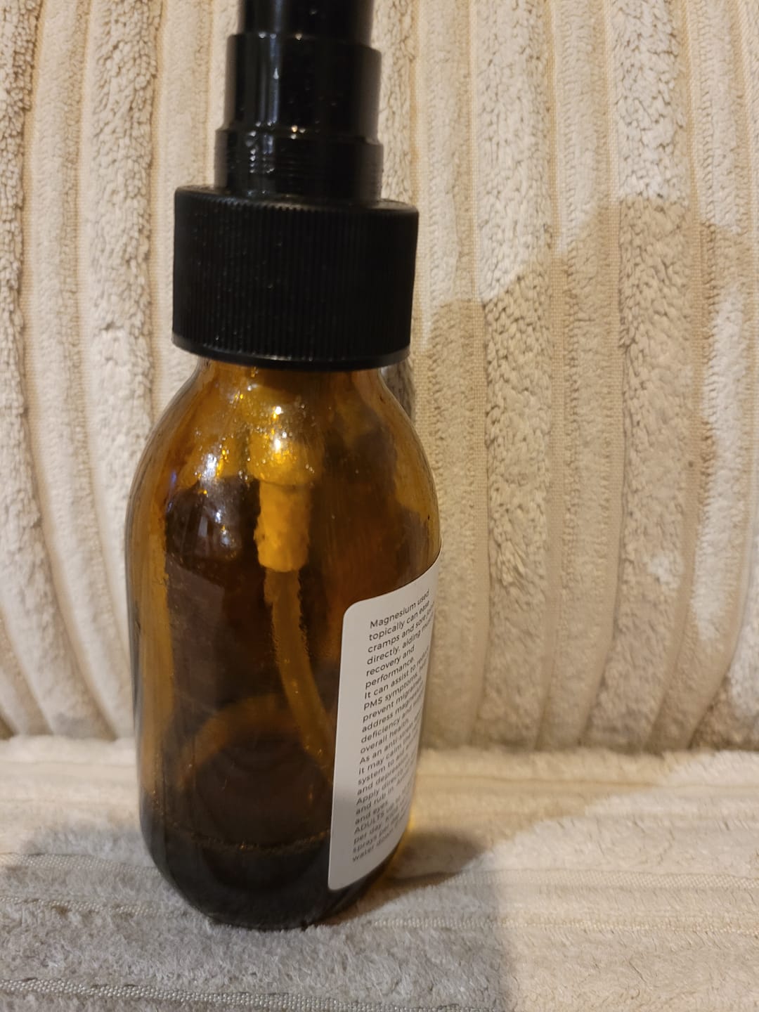 Customer photo review of Magnesium Oil with Lavender