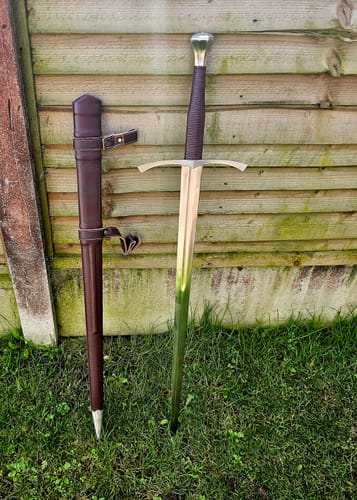 Customer photo review of Gryphon Crested Bastard Sword