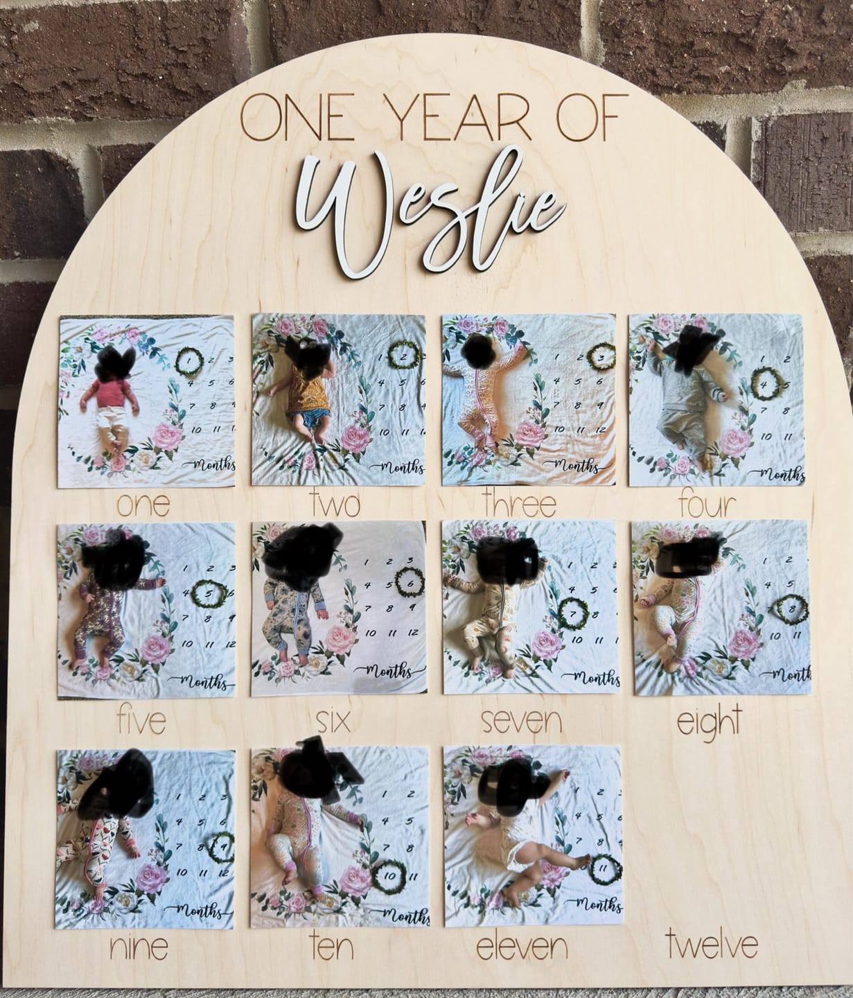 Customer photo review of One Year Of Photo Board