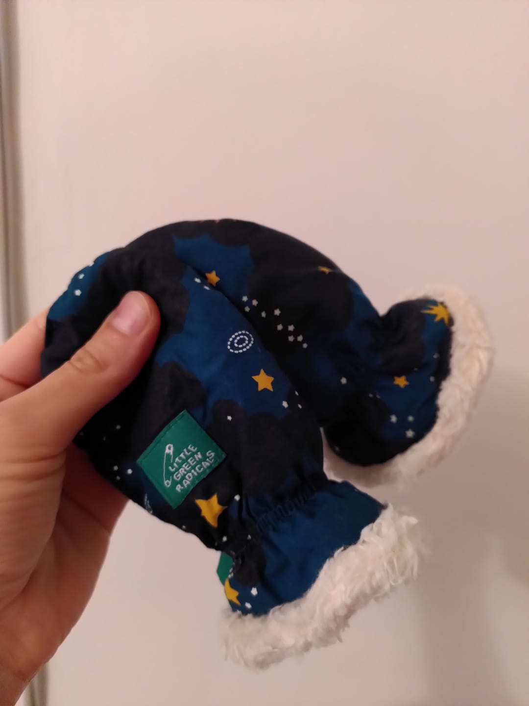 Customer photo review of Saturn Nights Sherpa Lined Mittens