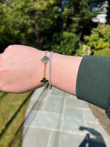 Customer photo review of White Gold Lab Grown Diamond Tennis Bracelet