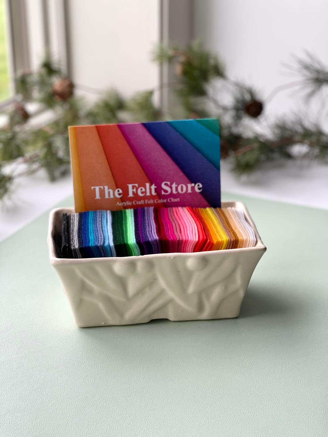 Customer photo review of Acrylic Craft Felt Sample Bag - 42 Colors
