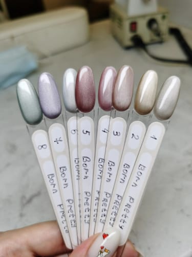 Customer photo review of Magnetic Cat Eye Gel Nail Polish/6Pcs 🔥Total Savings Pack🔥