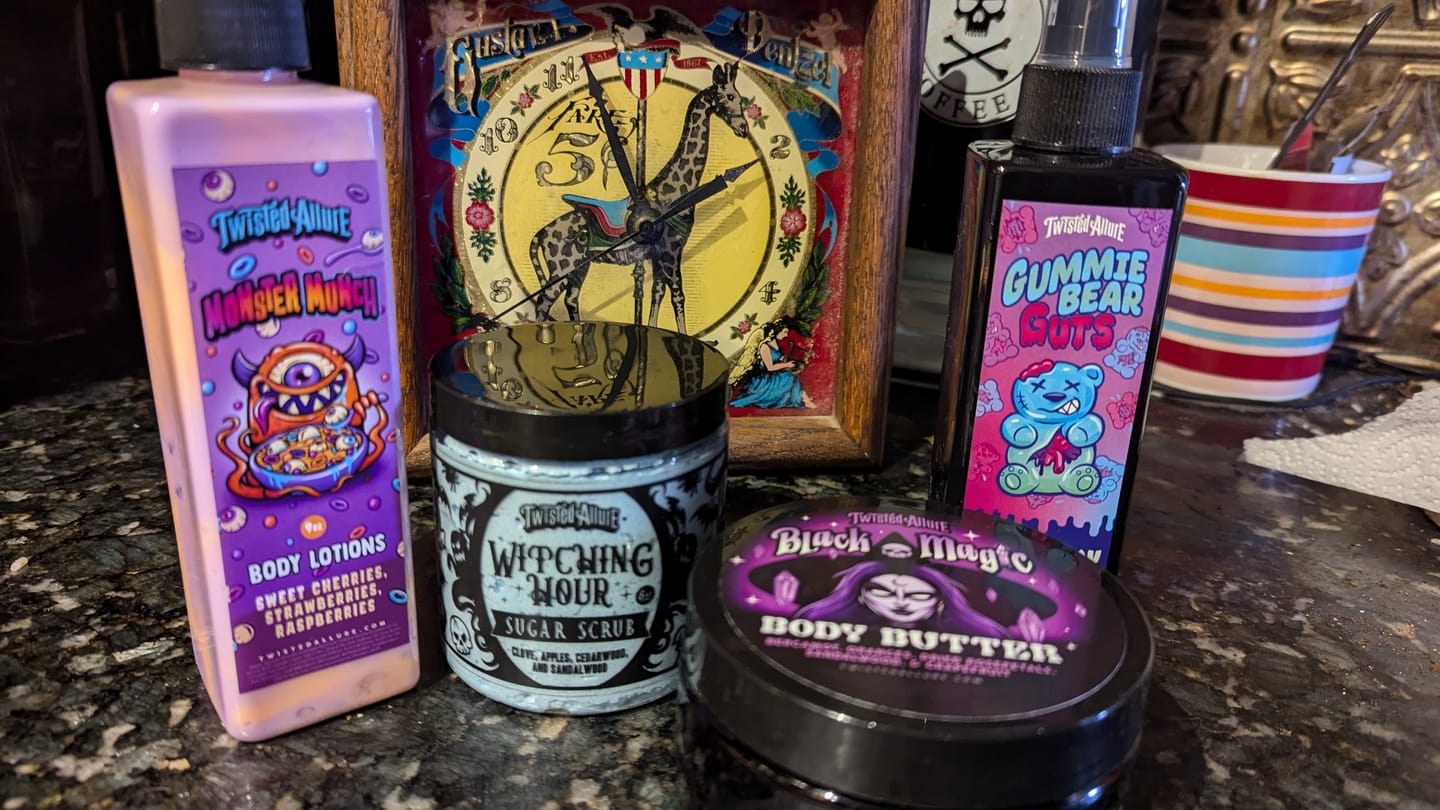 Customer photo review of Gummie Bear Guts Body Spray