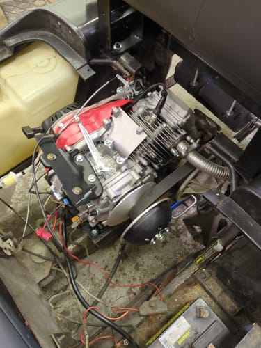 Customer photo review of Predator 420/459 Throttle Bracket
