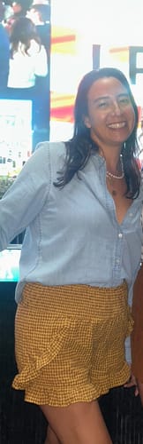 Customer photo review of Juniper Gingham Shorts