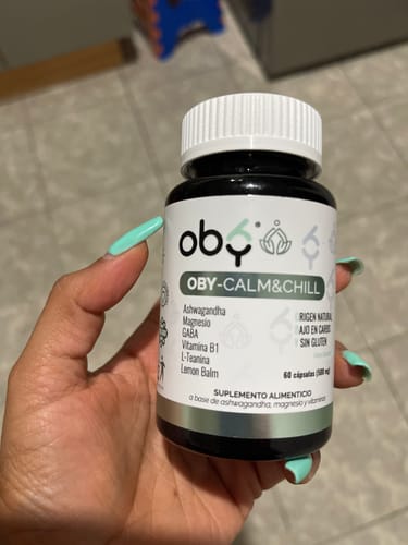 Customer photo review of OBY CALM Ashwagandha, Magnesio, Vitamina B1, GABA, L-Teanina y Lemon Balm