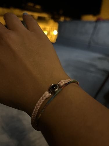 Customer photo review of Bracciale con foto personalizzato