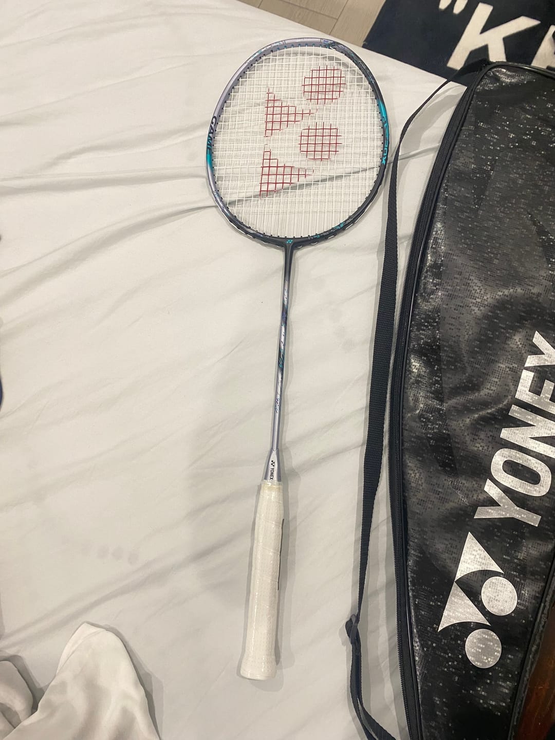 Customer photo review of Yonex ASTROX 88D GAME Strung Badminton Racket [Black/Silver]