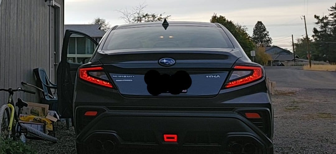 Customer photo review of 2011-24 Subaru WRX & STi F1 Rear Fog Lights