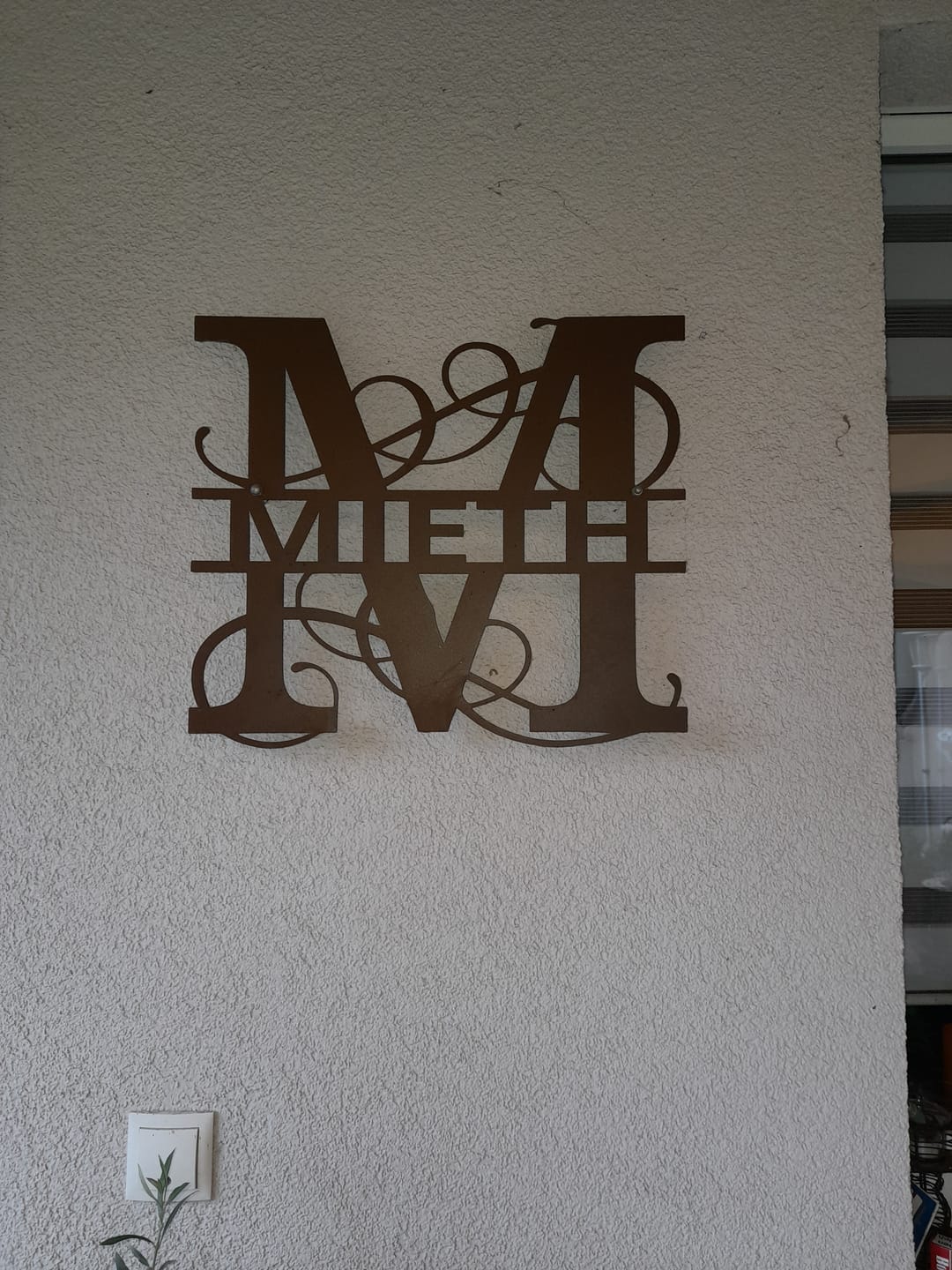 Customer photo review of Großes Namens-Monogramm (personalisierbar)