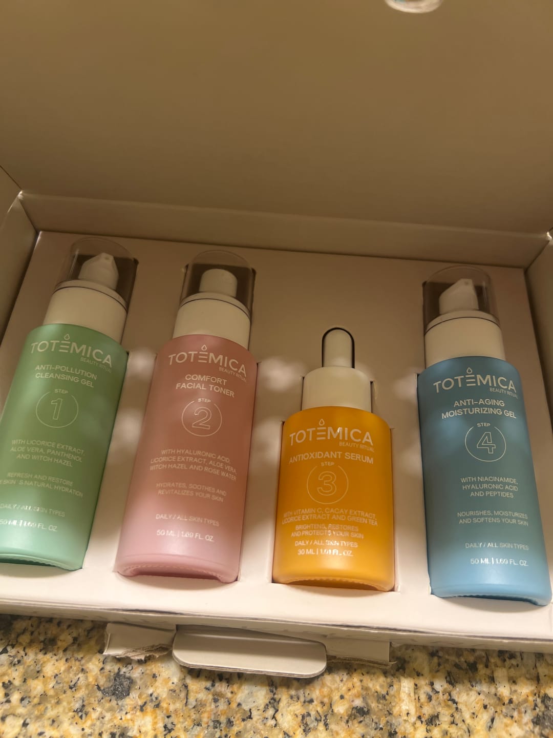 Customer photo review of PR BOX Skin Care