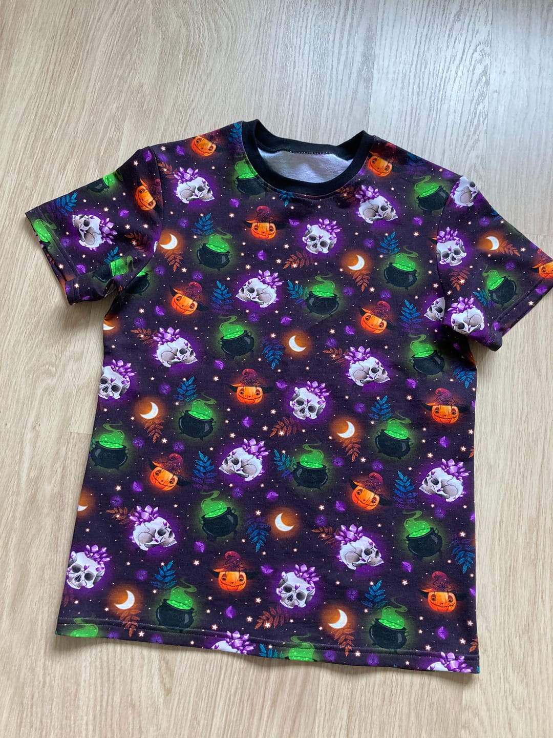 Customer photo review of Glowing Halloween Prints French Terry Fabric