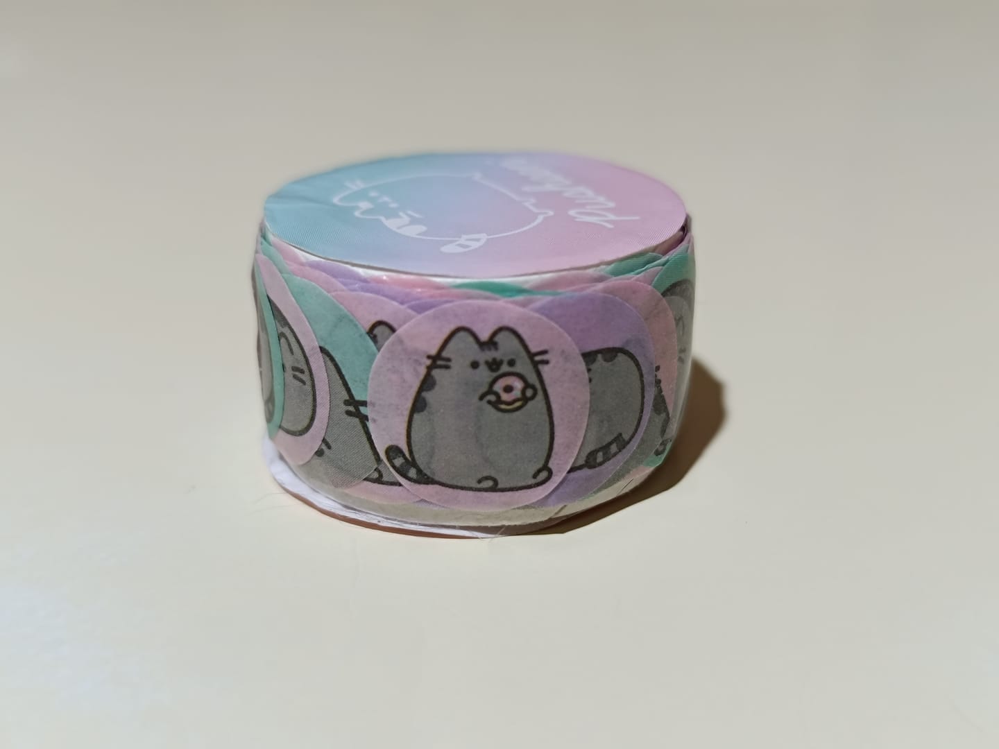 Customer photo review of Mooving at Work - Cinta Washi Tape Pusheen con Stickers Redondos