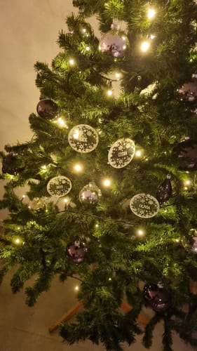 Customer photo review of Weihnachtsdeko mit Schneeflocken