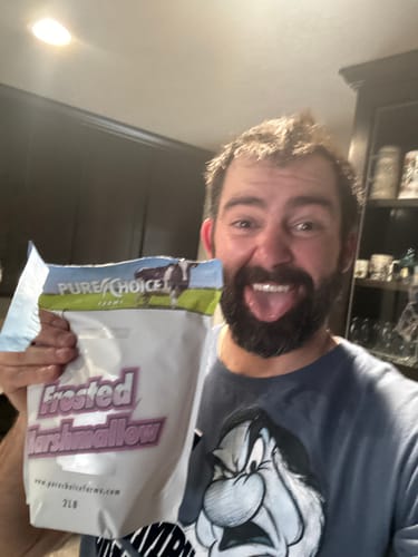 Customer photo review of Whey Protein Isolate Frosted Marshmallow