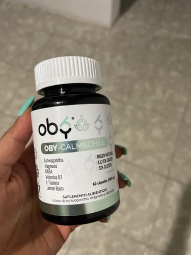 Customer photo review of OBY CALM, Magnesio, Ashwagandha, Vitamina B1, GABA, L-Teanina y Lemon Balm