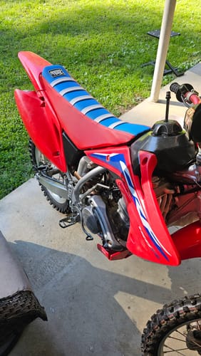 Customer photo review of Custom Seat Cover: 2007-2024 CRF150R/RB