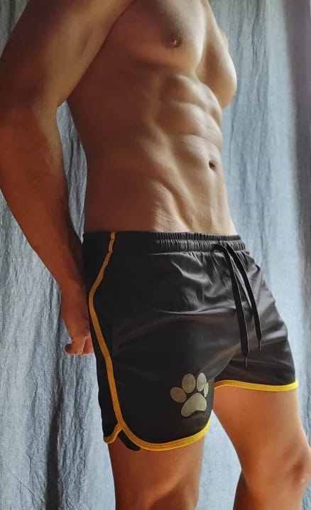 Customer photo review of Woof! Gym Shorts