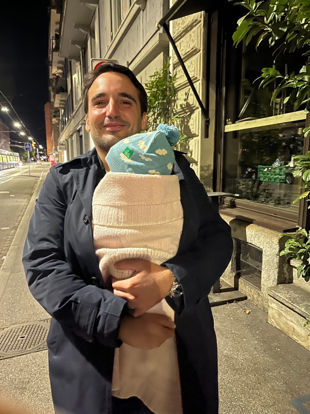 Customer photo review of Fluffy Cloud Knitted Hat