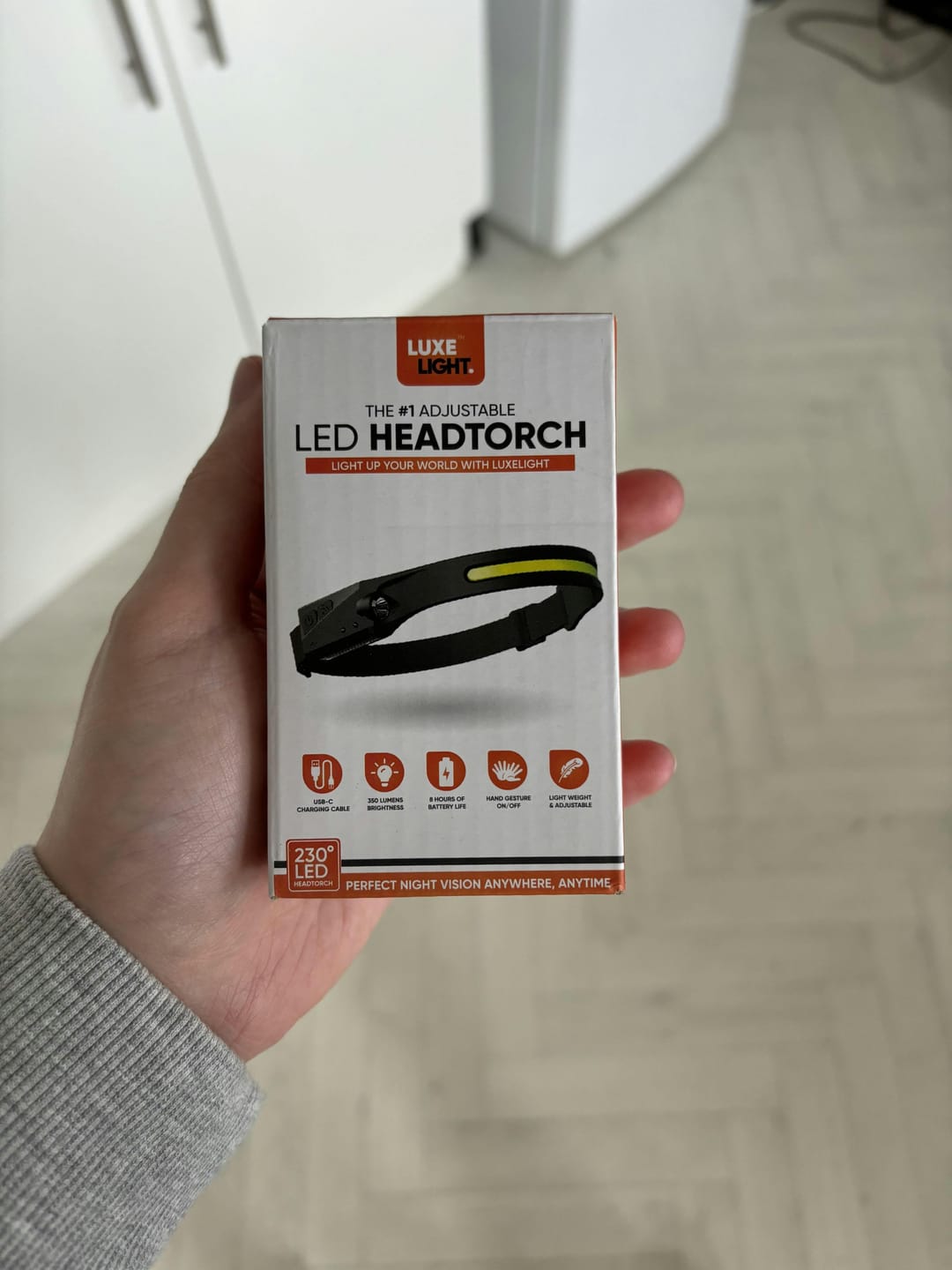Customer photo review of LuxeLight LED Headtorch (FREE CASE)