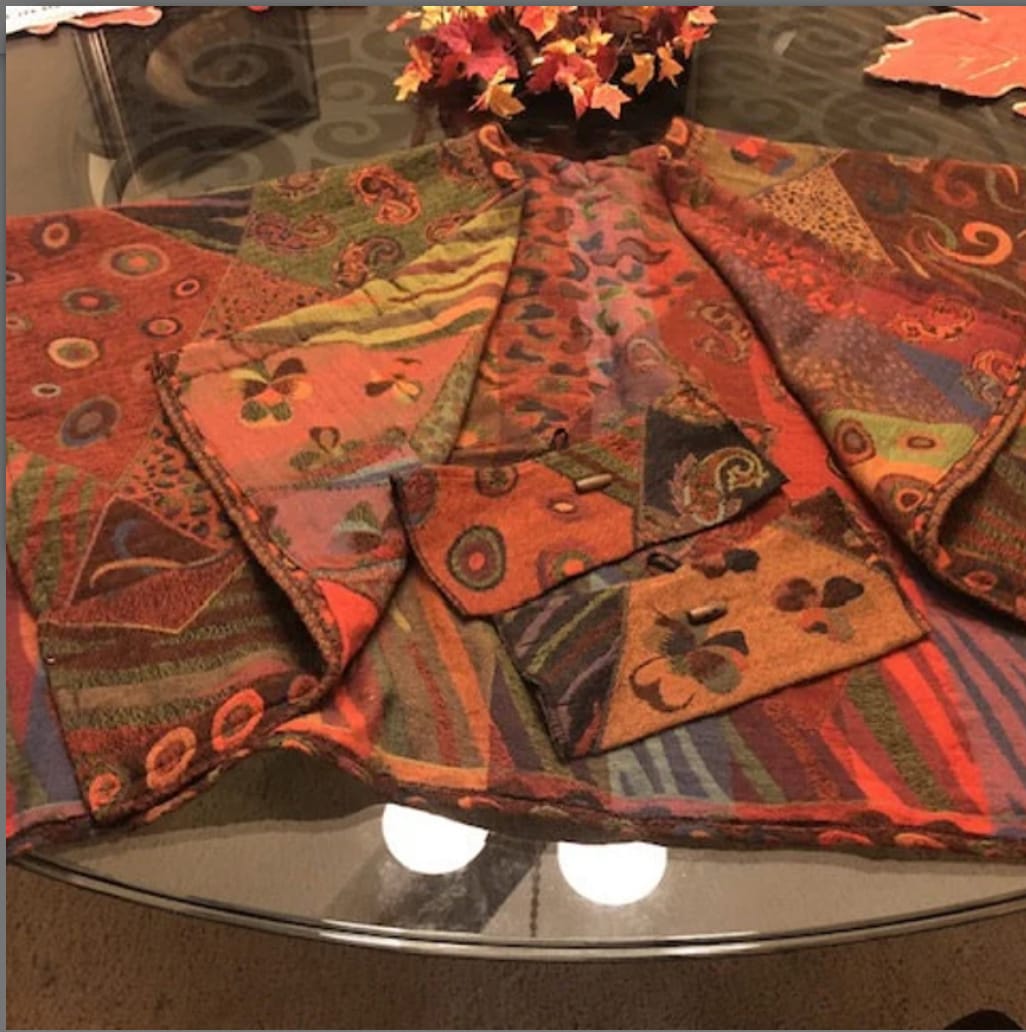 Customer photo review of Classic cape - Autumn Abstract