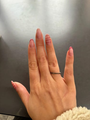 Customer photo review of Magnetic Cat Eye Gel Nail Polish/6Pcs 🔥Total Savings Pack🔥