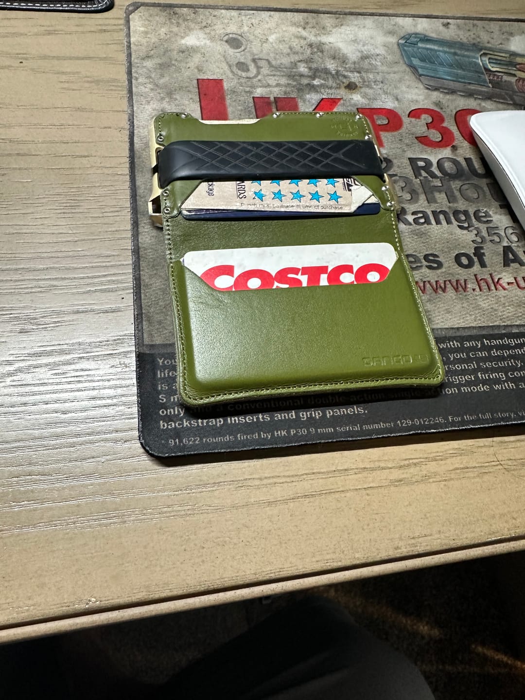 Customer photo review of 3 POCKET BIFOLD LEATHER