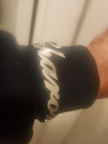 Customer photo review of Personalized Name Bangle