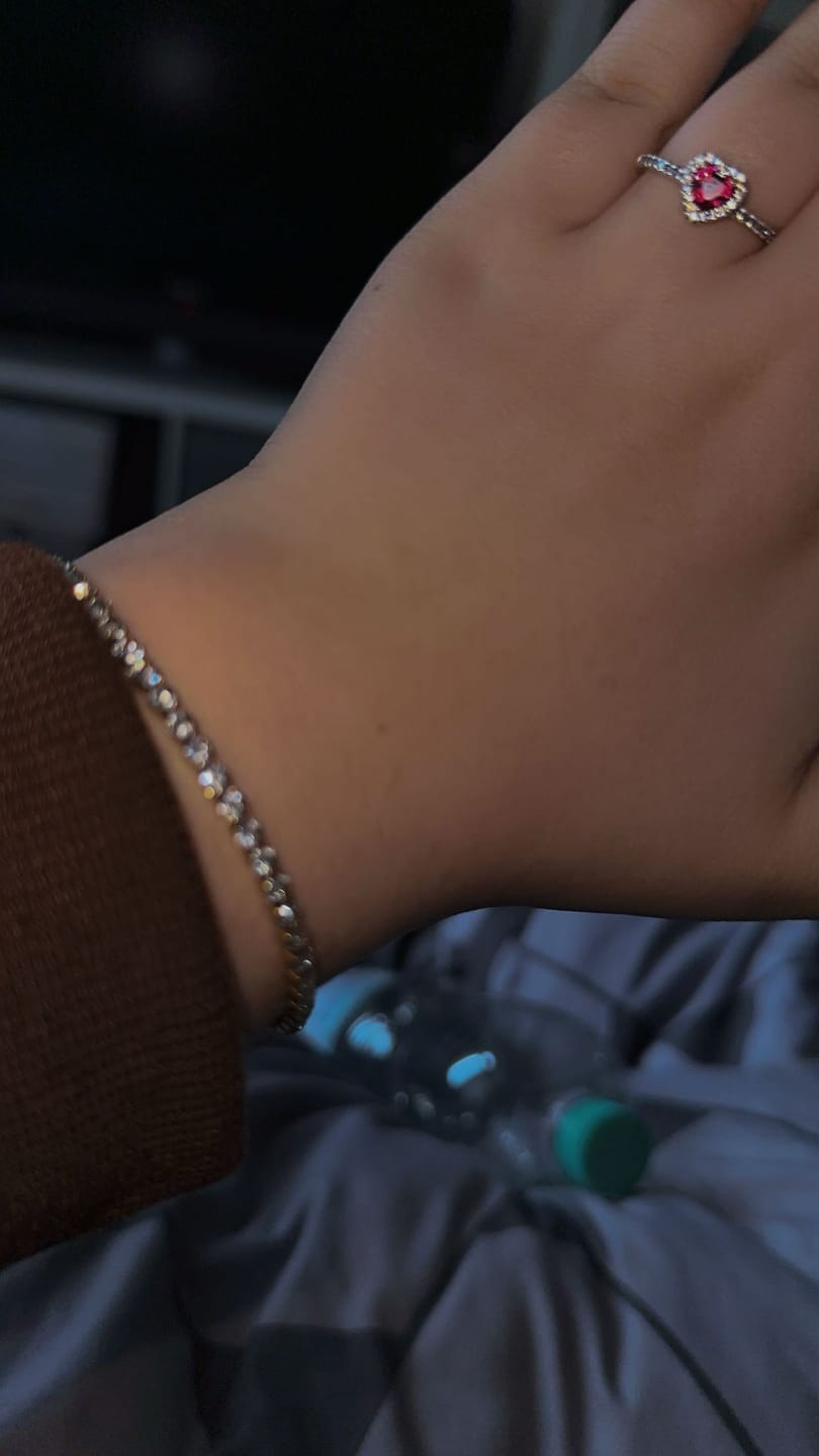 Customer photo review of Hi-Life Tennis Armband 14K Vergoldet