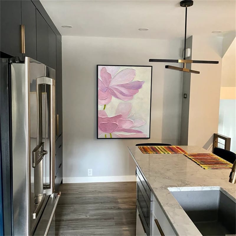 Customer photo review of Flower Textured Painting Canvas #FP001
