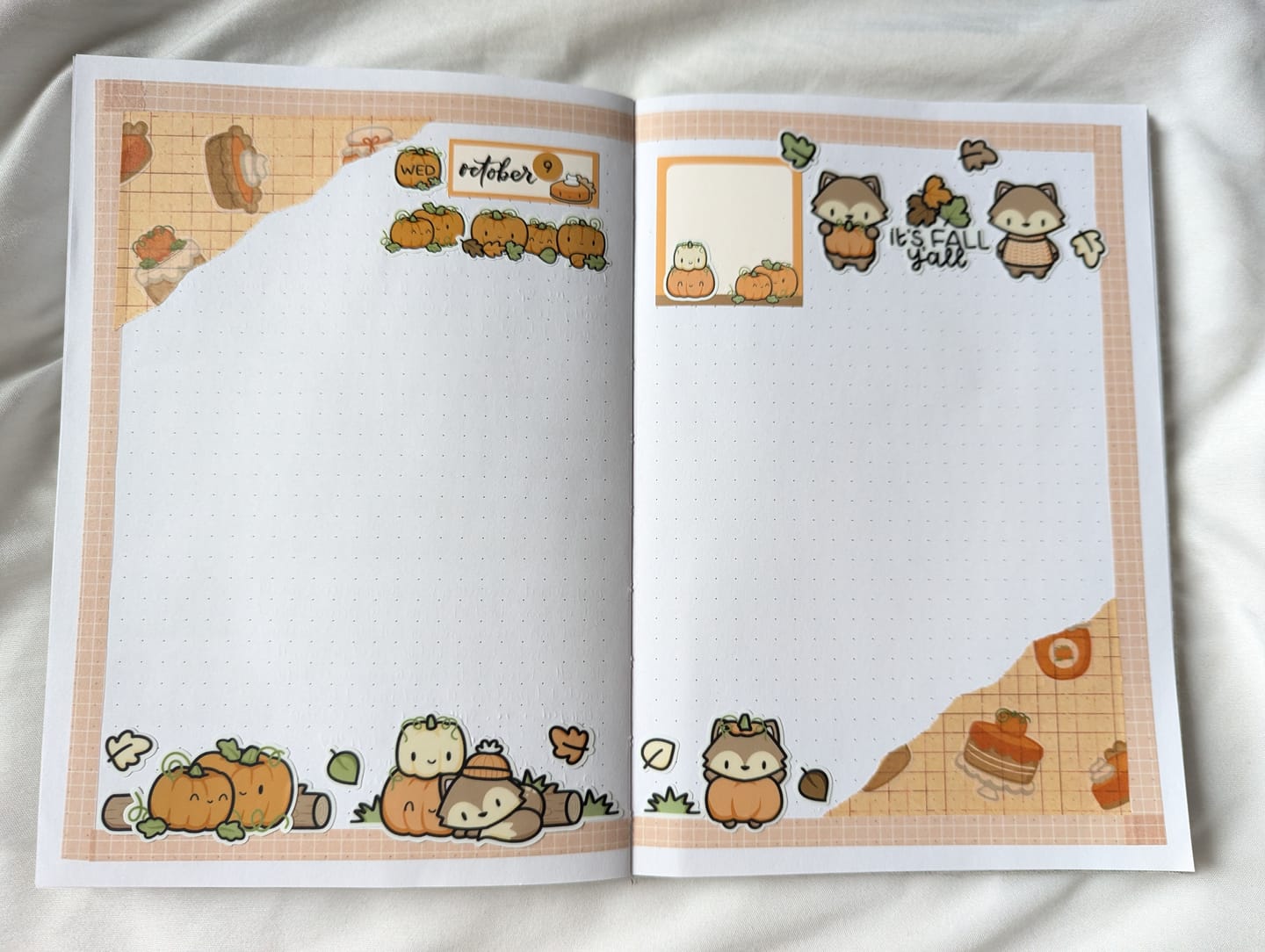 Customer photo review of Autumn Foxes Sticker Set