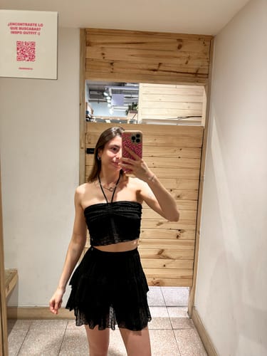 Customer photo review of Pollera Mesh Vuelos Black