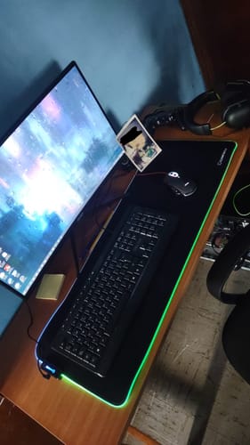 Customer photo review of MOUSE PAD GAMING GMP-03 GAMEMAX  TECLADO-RATON/ MICRO USB 2.0/ LED RGB