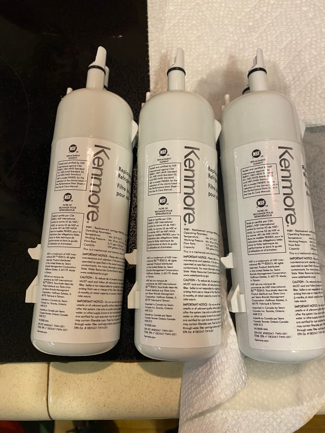 Customer photo review of Kenmore 9081 Replacement Refrigerator Water Filter 1 Pack