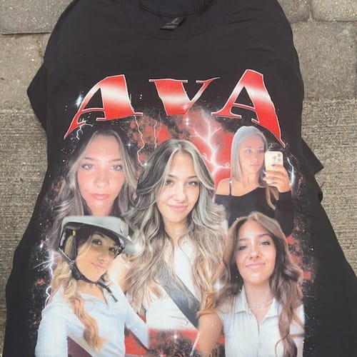 Customer photo review of Custom Vintage Tee/Crewneck/Hoodie