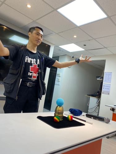 Customer photo review of Artistic Combo Cups and Balls Set by TCC